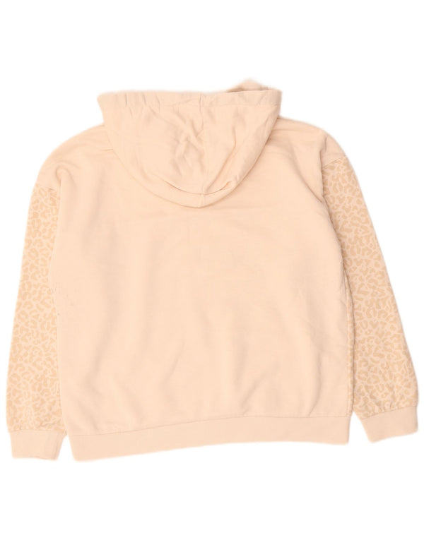 Женский джемпер с капюшоном Fila UK 18 XL, бежевый, хлопок с животным принтом