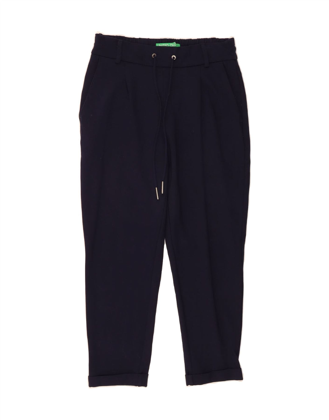 BENETTON Womens Slim Chino Trousers W30 L24 Navy Blue Vintage Benetton and Second-Hand Benetton from Messina Hembry 