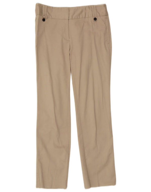 Женские прямые брюки чинос Zara EU 36 XS W26 L28 Бежевые