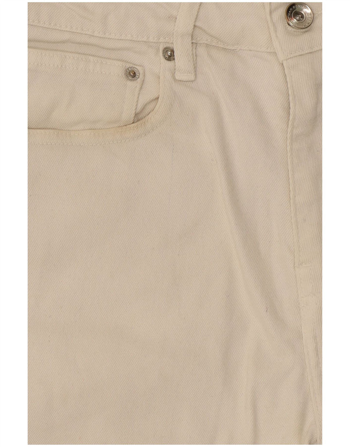 Мужские джинсовые шорты Zara EU 38, маленькие W30, белый хлопок