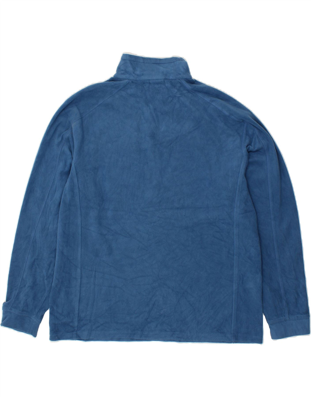 L.L.BEAN Mens Zip Neck Fleece Jumper Large Blue Polyester Vintage L.L.Bean and Second-Hand L.L.Bean from Messina Hembry 