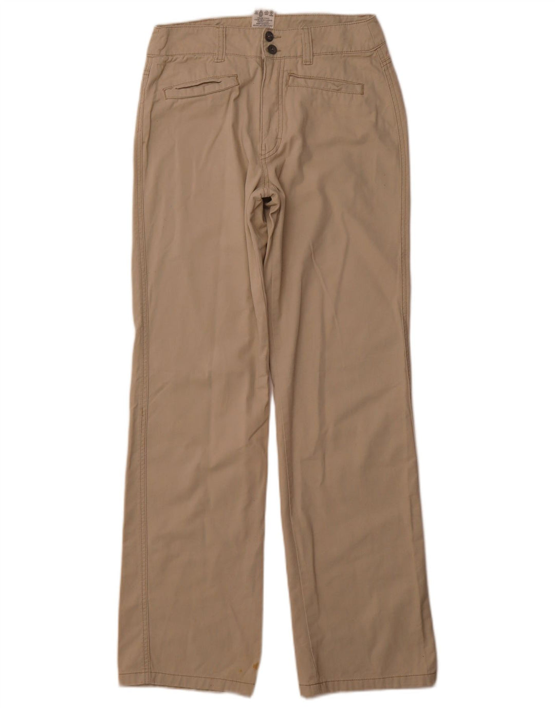 CALVIN KLEIN Женские прямые повседневные брюки W28 L32 Бежевые хлопковые