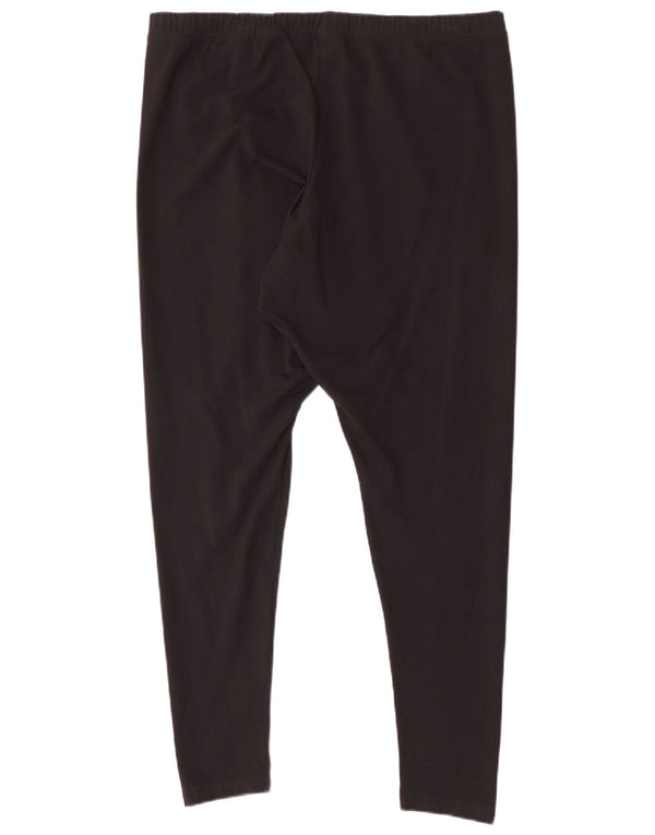 Женские леггинсы Adidas UK 28/30 3XL, черные, хлопок