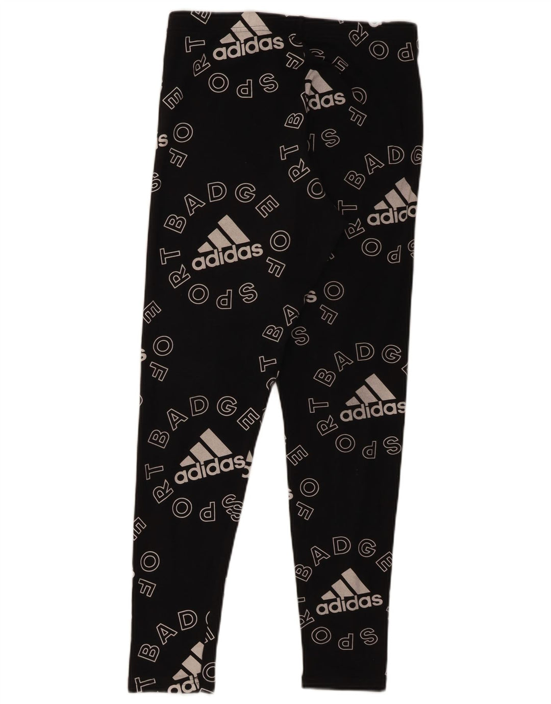 Женские леггинсы с рисунком Adidas UK 12/14, средние, черные