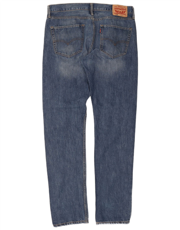 Мужские зауженные джинсы Levi's 508 W33 L34 синие, хлопок