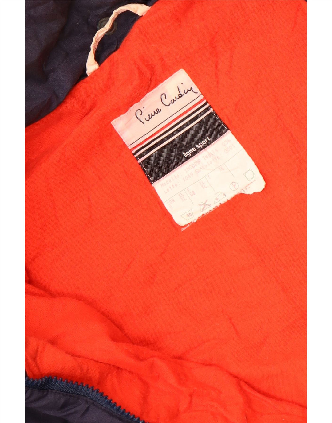 Мужская стеганая куртка Pierre Cardin UK 42 XL темно-синяя с цветными блоками