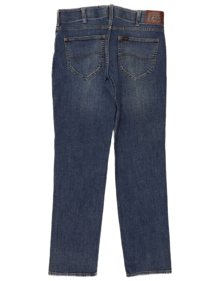 Мужские прямые зауженные джинсы Lee W34 L31 синие