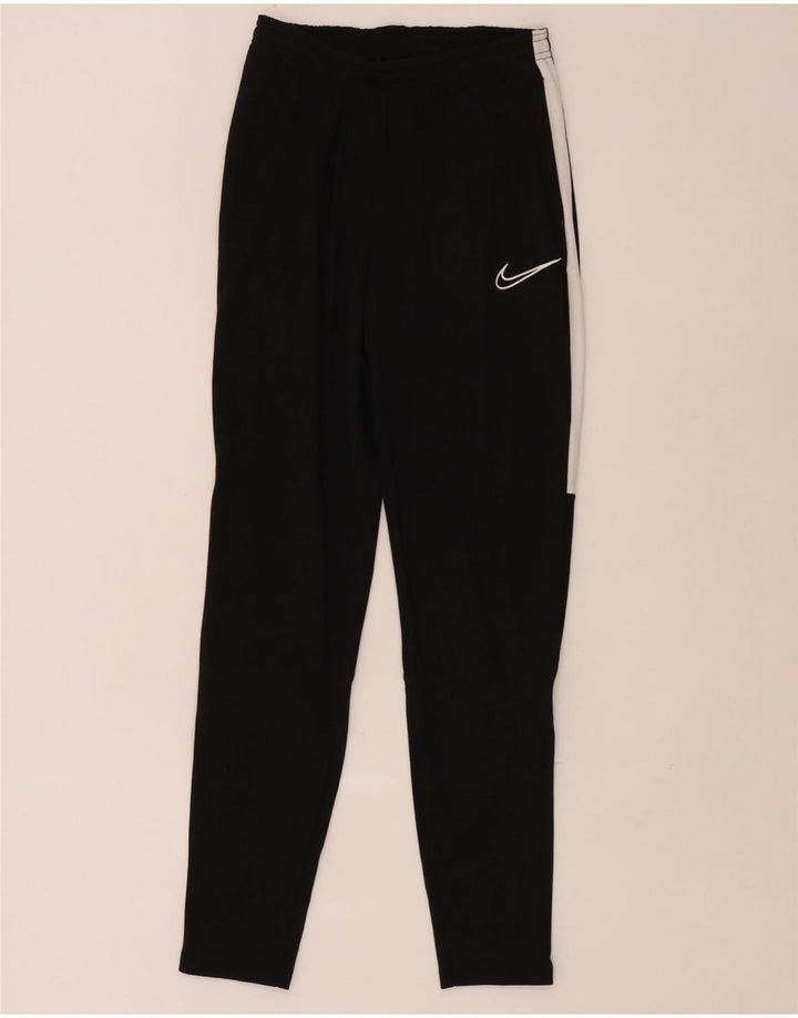 Мужские спортивные брюки Nike Dri Fit, маленькие черные полиэстер с цветными блоками