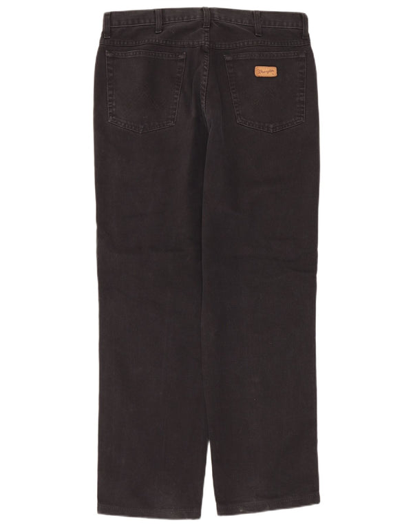 Мужские прямые повседневные брюки Wrangler W32 L30 черные