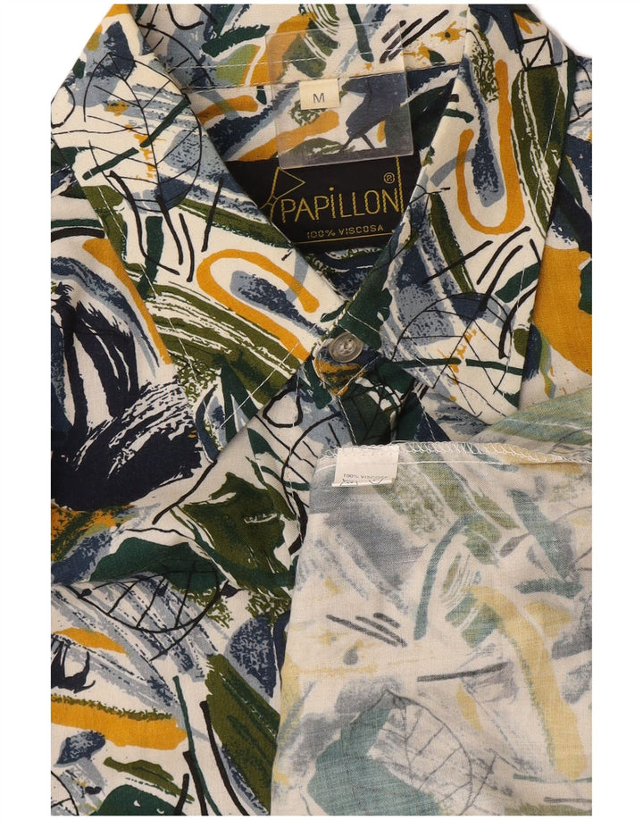 Мужская рубашка с коротким рукавом Papillon с абстрактным узором, средняя разноцветная