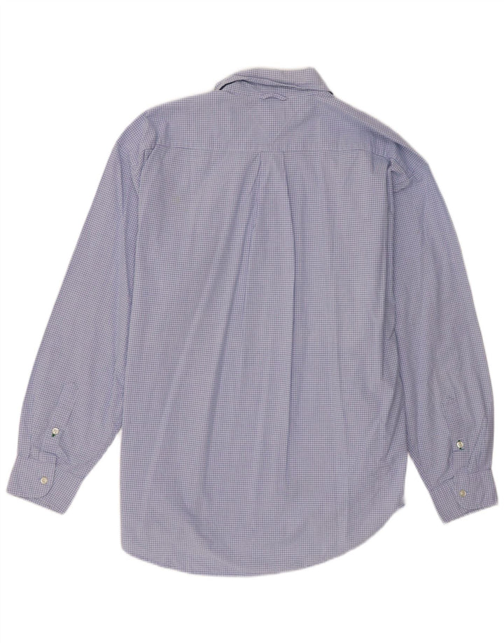 Мужская рубашка Tommy Hilfiger XL, синяя клетка, хлопок
