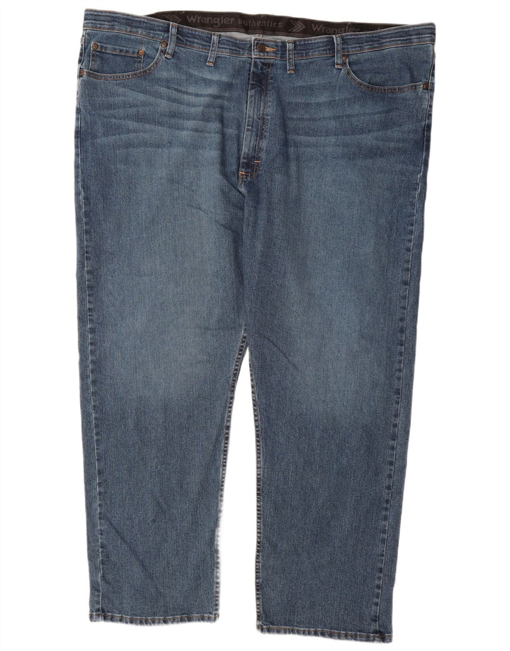 Мужские прямые джинсы Wrangler W48 L30 синие, хлопок