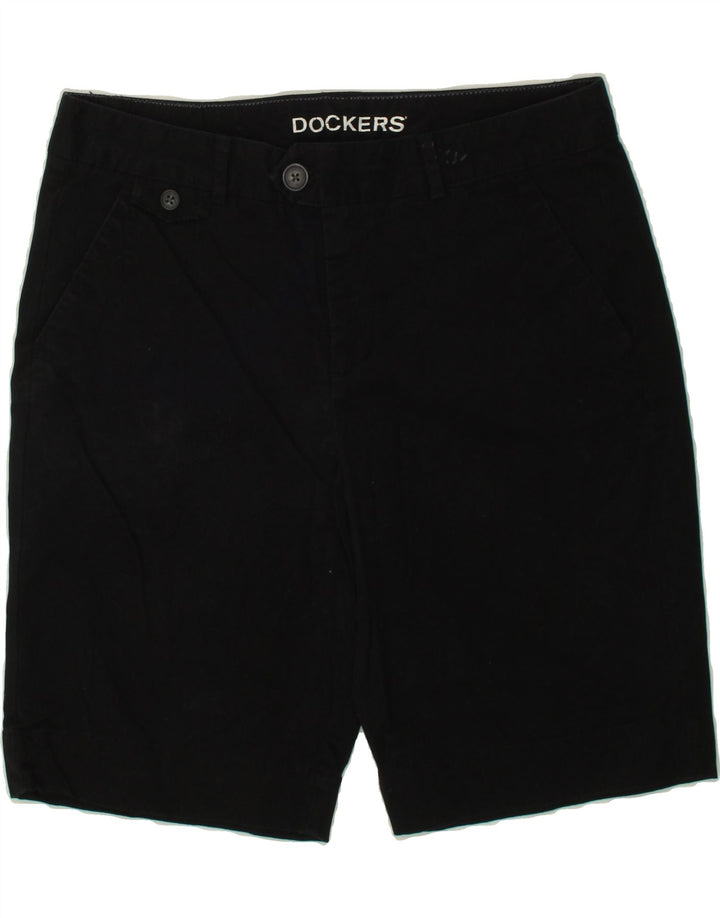 DOCKERS Womens Chino Shorts US 12 Large W34  Black Cotton Vintage Dockers and Second-Hand Dockers from Messina Hembry 
