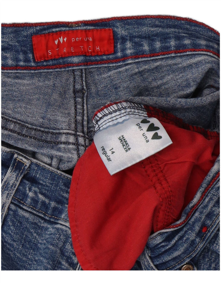 Женские джинсы Bootcut PER UNA UK 14, средние W30 L30, синие, хлопок