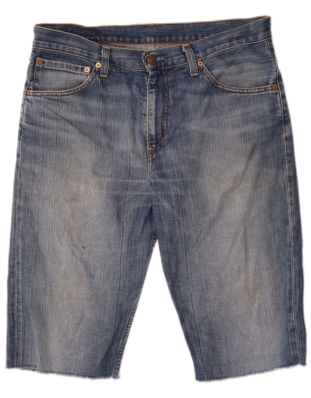 Мужские джинсовые шорты LEVI'S 507 W34, большие синие, хлопок