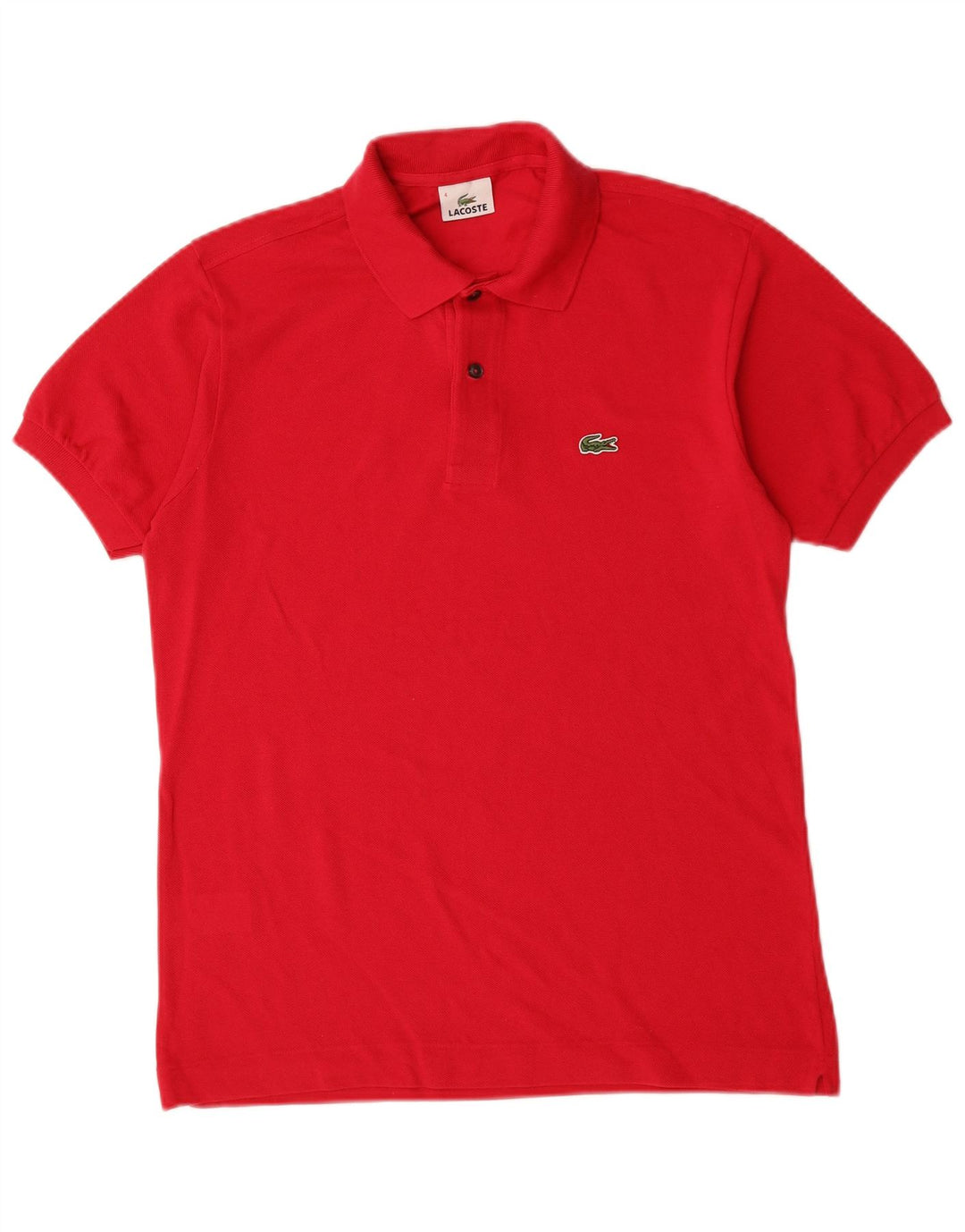 Мужская рубашка-поло Lacoste, размер 4, средний красный хлопок, размер 4