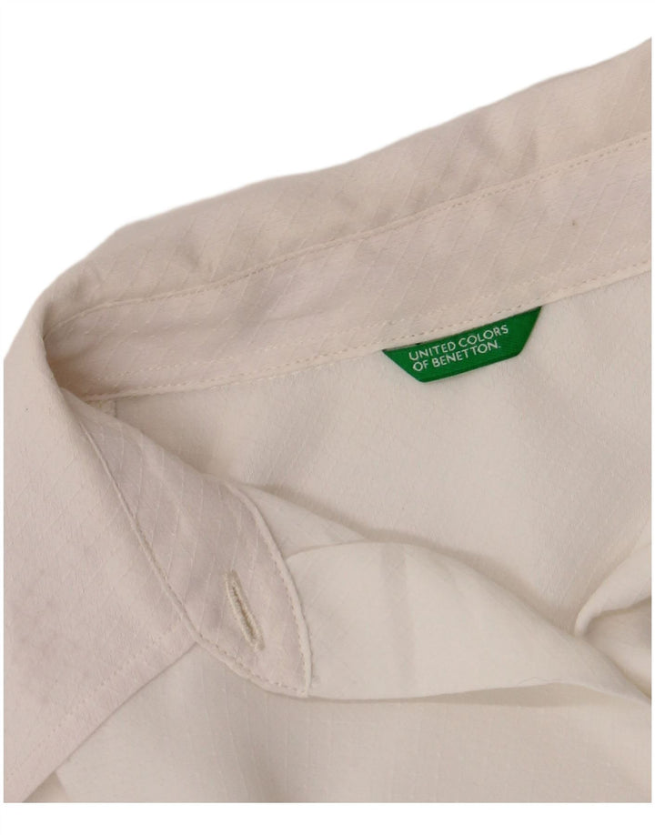 Рубашка женская Benetton UK 12 средняя белая