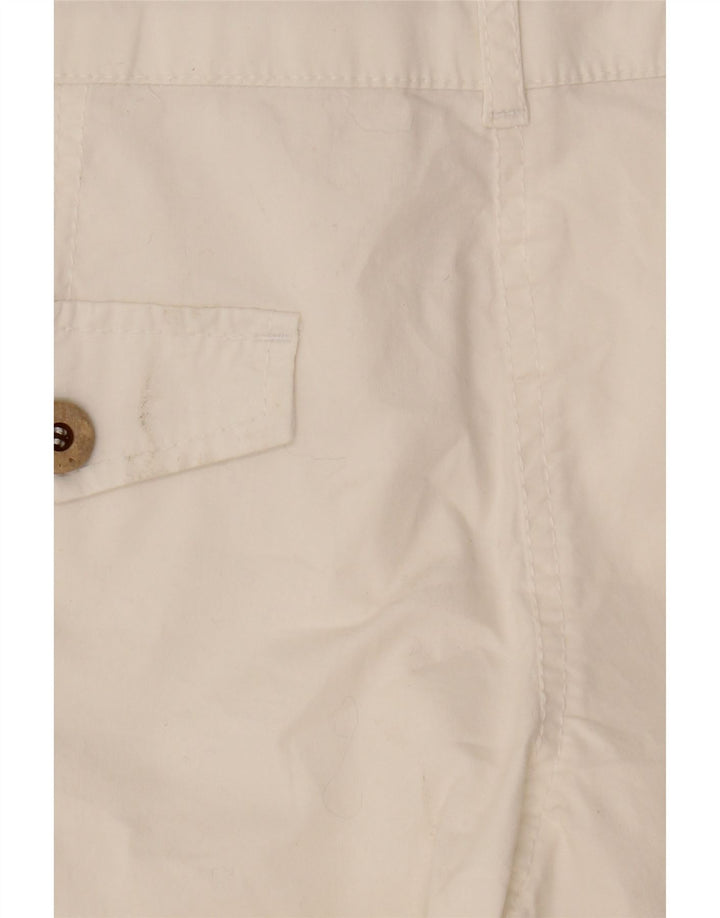 BERSHKA Womens Sleeveless Playsuit UK 10 Small  White Cotton Vintage Bershka and Second-Hand Bershka from Messina Hembry 