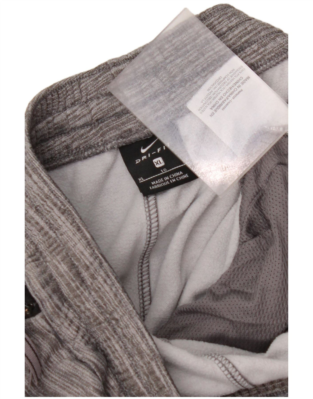 Спортивные брюки NIKE для мальчиков Dri Fit, брюки для бега, 13–14 лет, размер XL, серые в крапинку