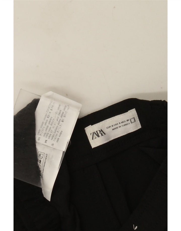 Мужские узкие брюки-чиносы Zara, маленькие W30 L29, черные, полиэстер