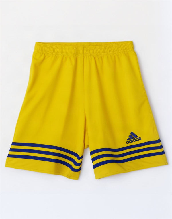 Мужские спортивные шорты Adidas Climalite, маленький желтый полиэстер
