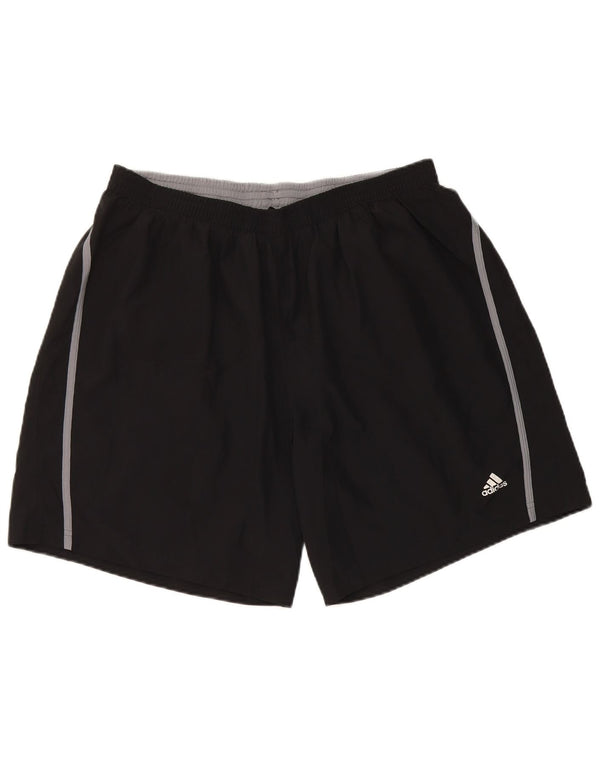 Мужские спортивные шорты Adidas, большие черные из полиэстера