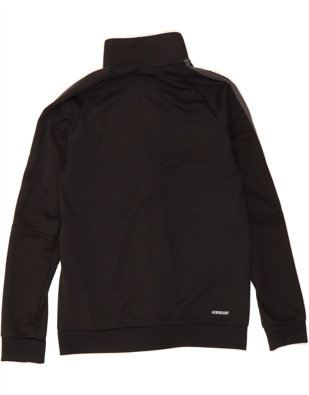 ADIDAS Boys Aeroready Tracksuit Top Jacket 11-12 Years Black Polyester Vintage Adidas and Second-Hand Adidas from Messina Hembry 