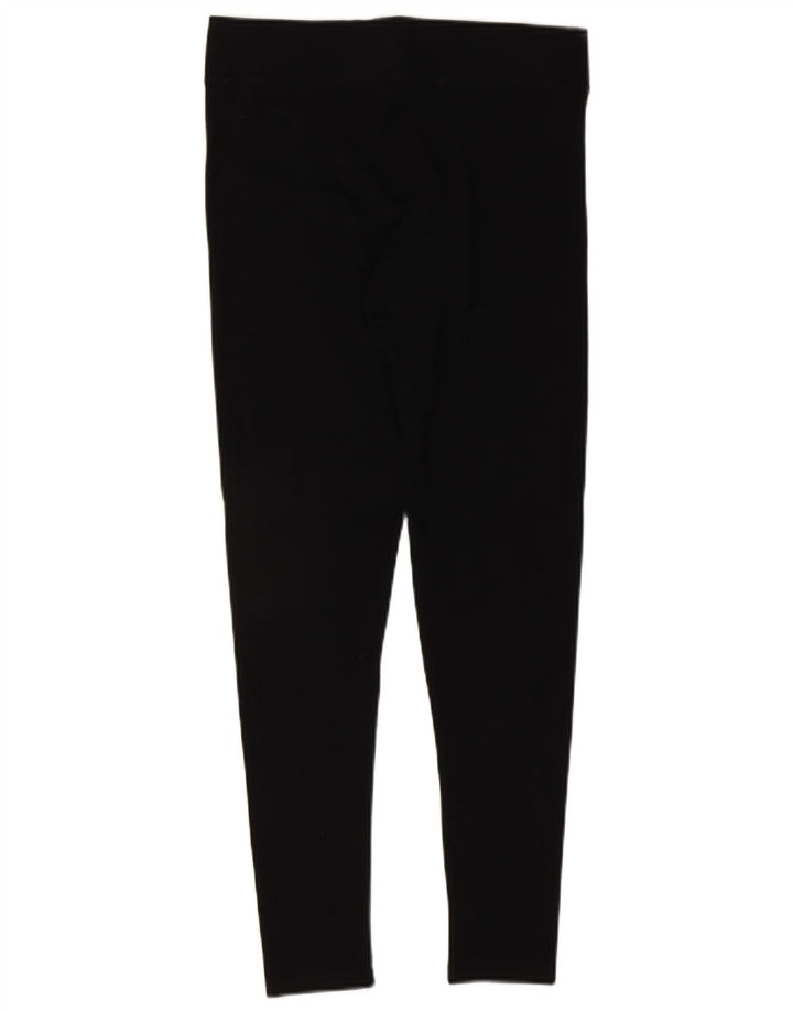 Женские леггинсы Marks & Spencer UK 12, средний черный хлопок