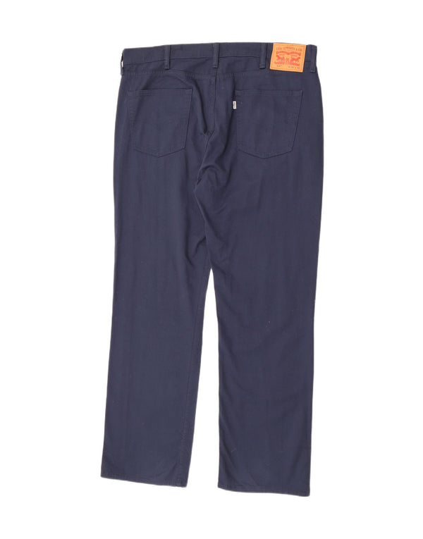 Мужские прямые повседневные брюки Levi's 514 W38 L32 темно-синие, хлопок