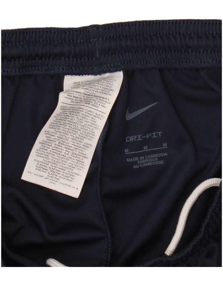 Мужские спортивные брюки Nike Dri Fit среднего размера, темно-синие, полиэстер