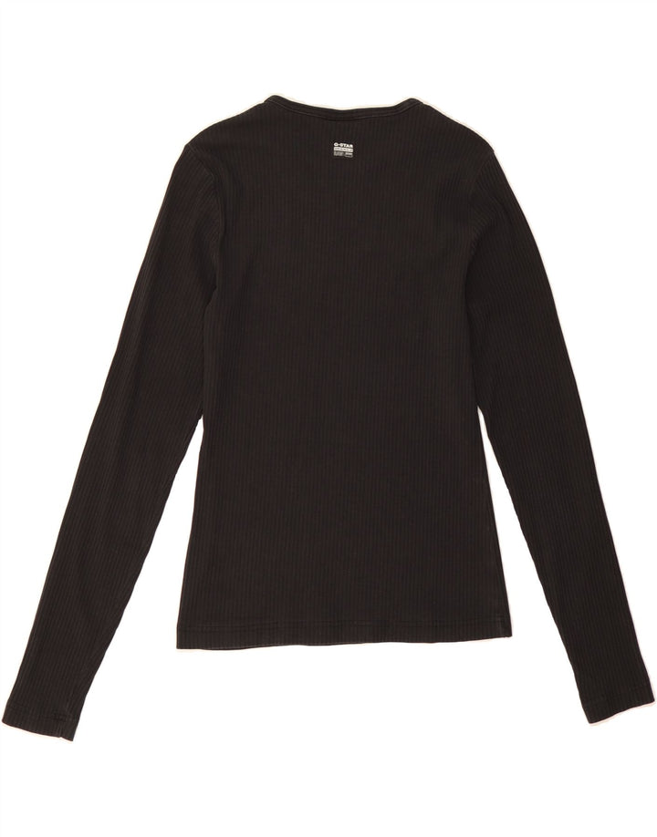 G-STAR Womens Top Long Sleeve UK 12 Medium Black Cotton Vintage G-Star and Second-Hand G-Star from Messina Hembry 