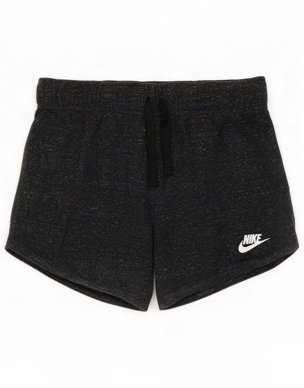 Спортивные шорты Nike для девочек 13–14 лет XL, серый хлопок с крапинками