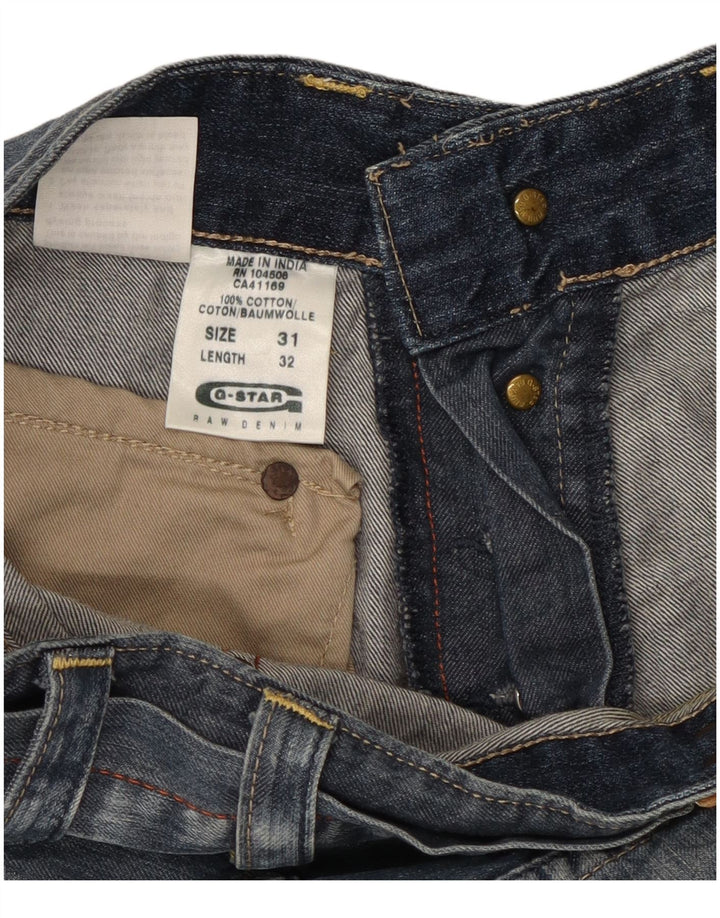 Мужские джинсовые шорты G-STAR W31, хлопок среднего синего цвета