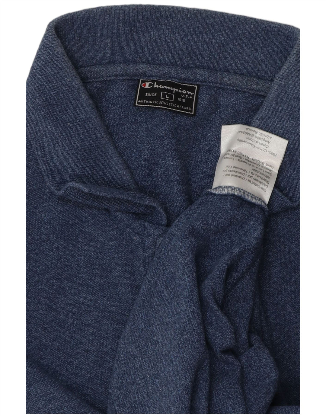 Мужская рубашка-поло Champion, большая темно-синяя хлопковая рубашка
