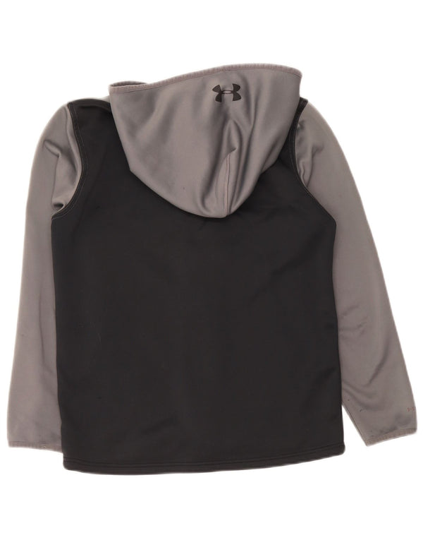 Свитер с капюшоном на молнии Cold Gear для мальчиков UNDER ARMOR, 11–12 лет, большой, серый цвет
