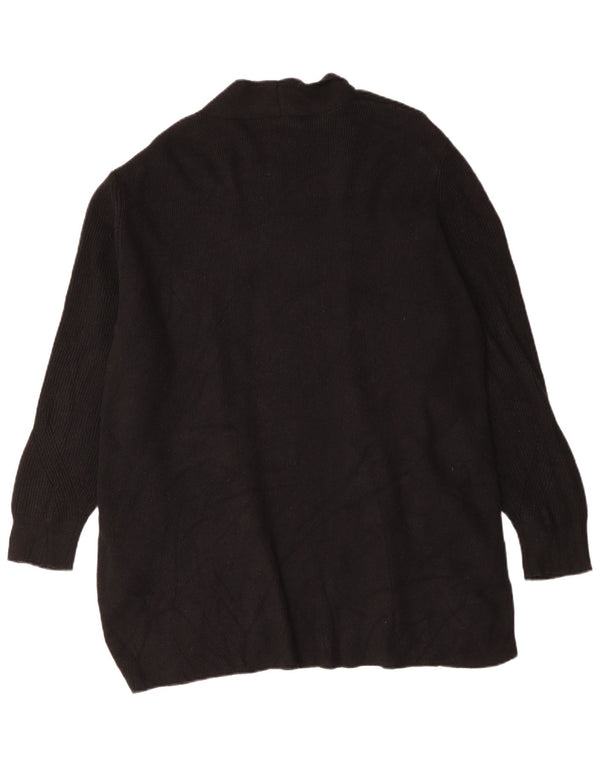 Женский удлиненный открытый кардиган Marks & Spencer UK 24 4XL, черный