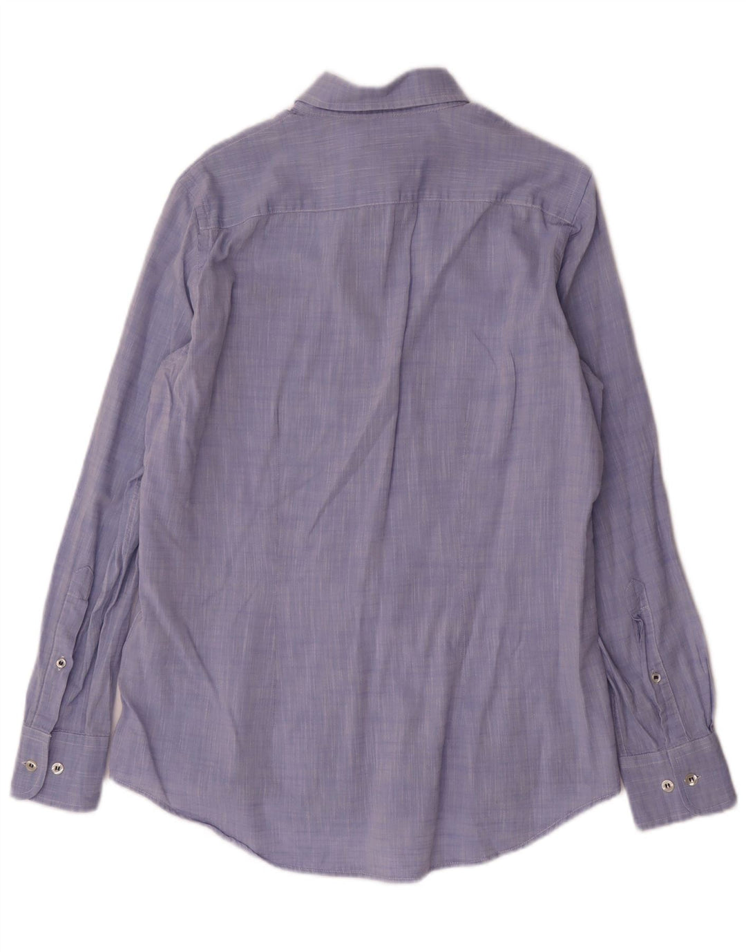 FRED PERRY Мужская рубашка приталенного кроя, маленький синий хлопок