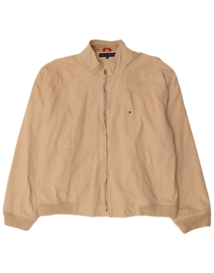 TOMMY HILFIGER Мужская куртка-бомбер UK 42 XL Бежевый хлопок