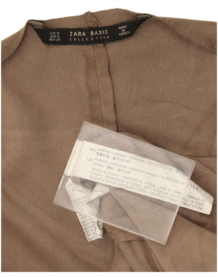 Женский кардиган с рукавом 3/4 Zara UK 14, средний бежевый полиэстер