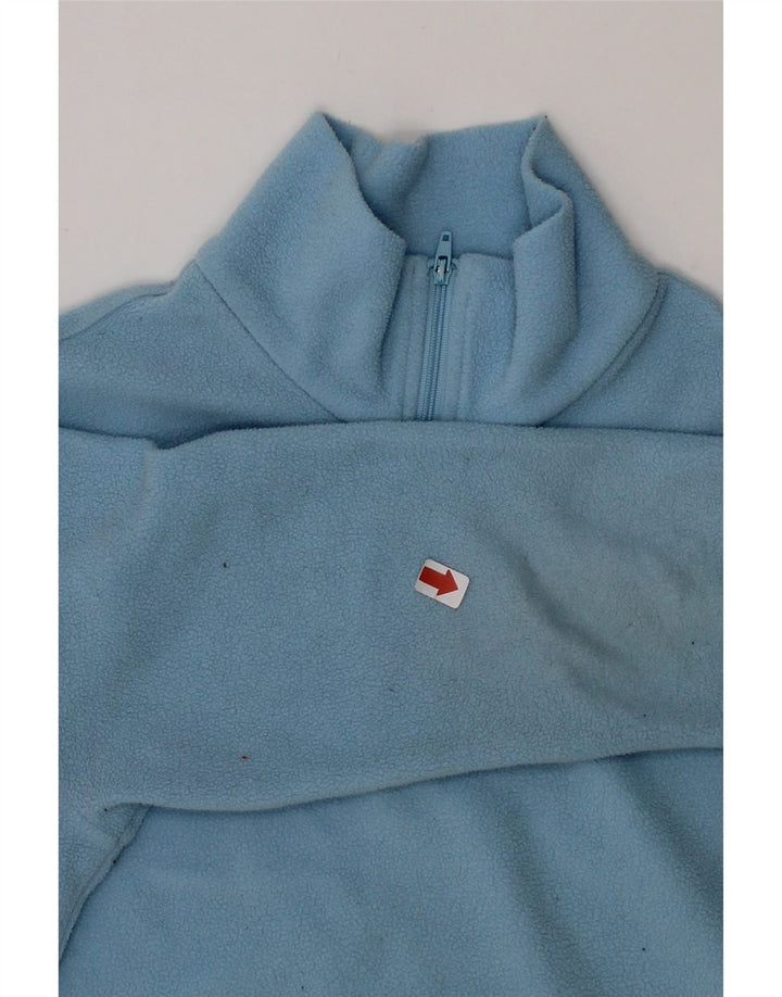LOTTO Boys Zip Neck Fleece Jumper 9-10 Years Small Blue Polyester Vintage Lotto and Second-Hand Lotto from Messina Hembry 