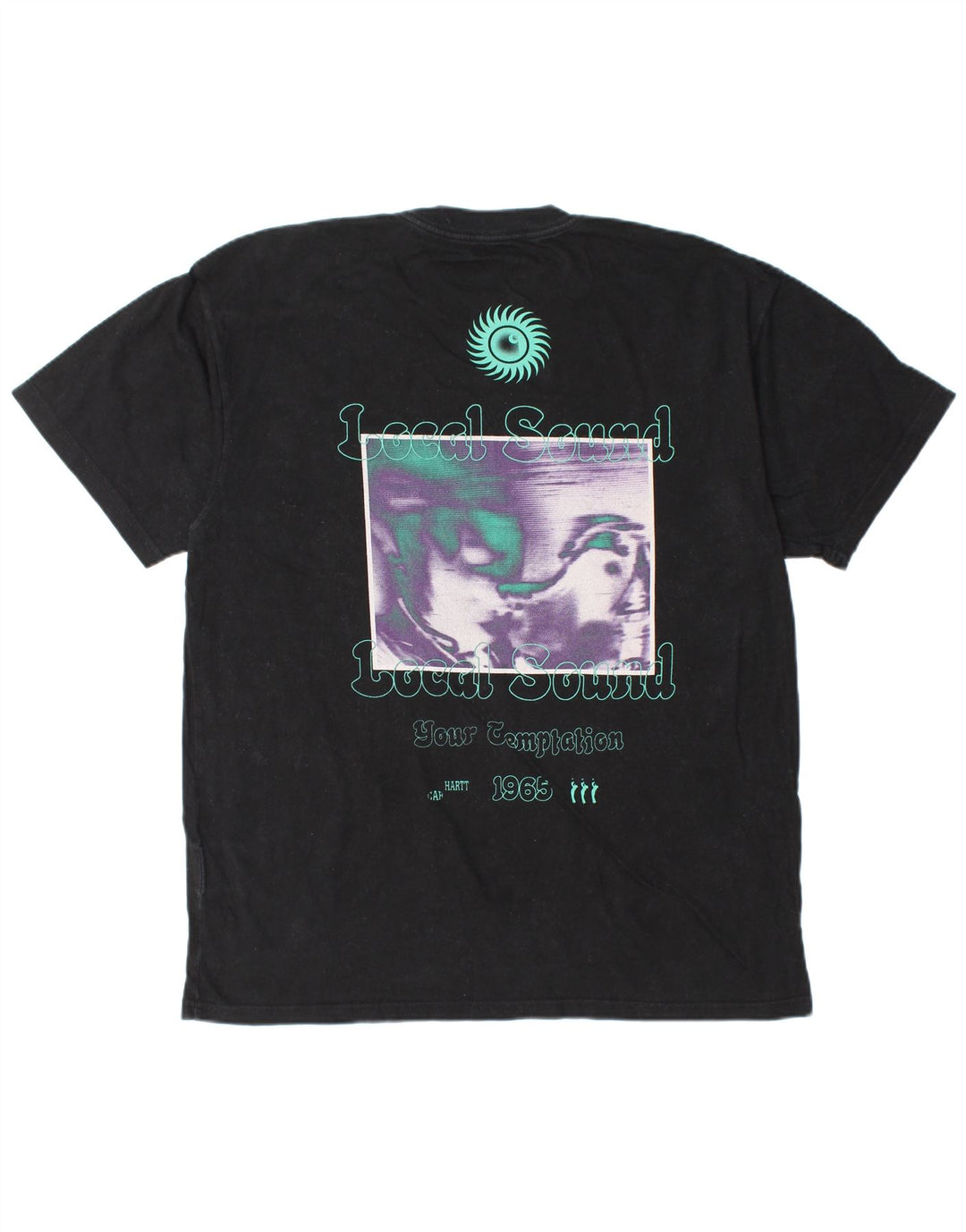 CARHARTT Мужская футболка с рисунком, большой черный хлопок