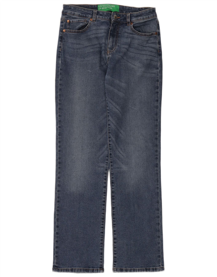 Джинсы женские прямые Benetton W30 L32 синие