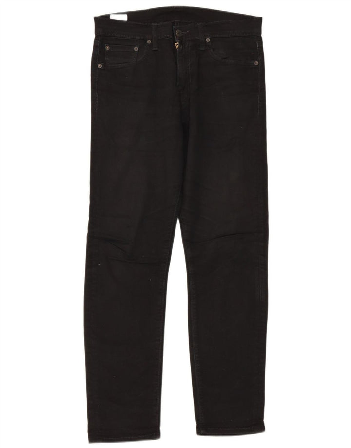 Мужские джинсы Levi's 508 Regular зауженные W30 L30, черный хлопок