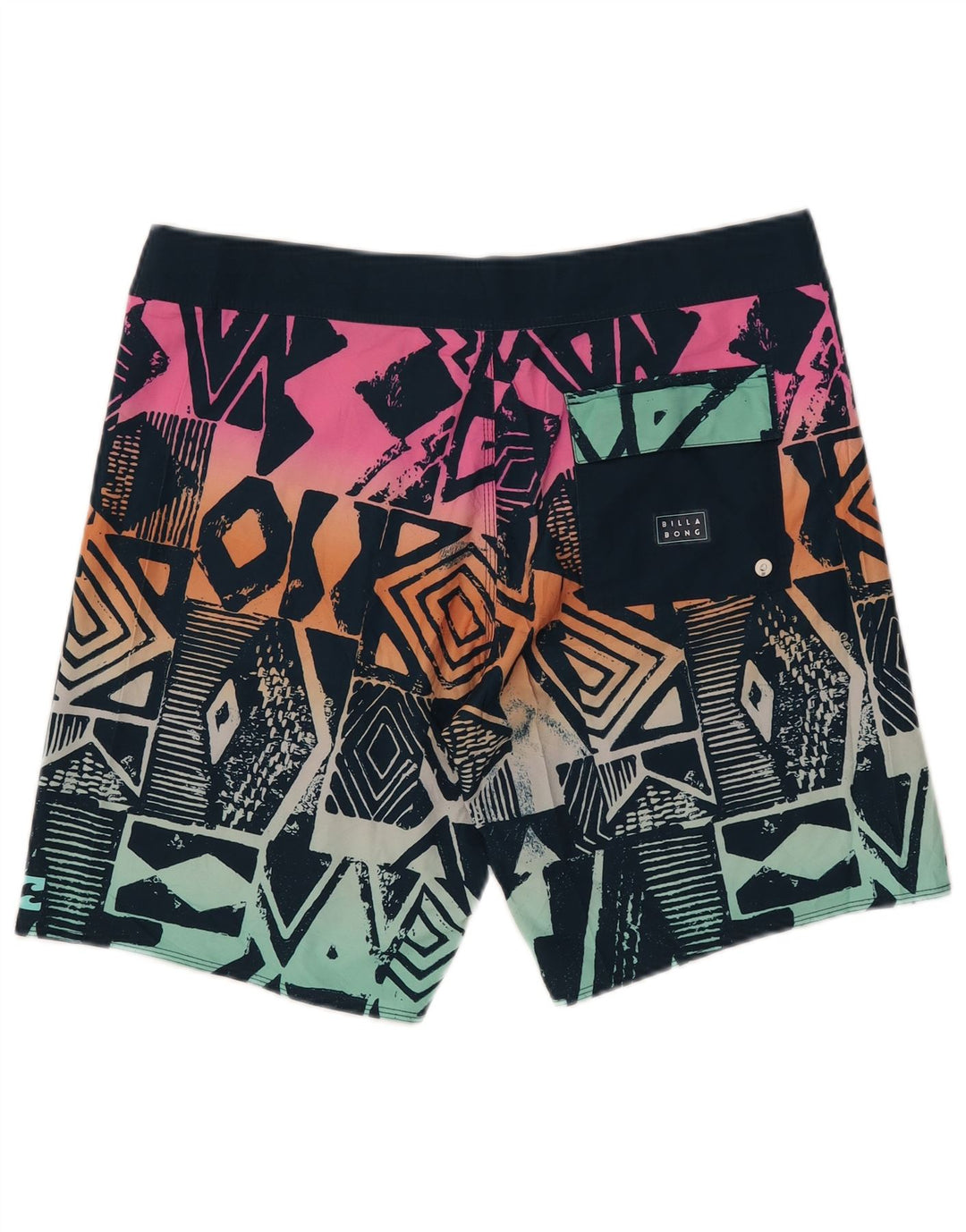 Мужские шорты для плавания Billabong, большой разноцветный полиэстер с геометрическим рисунком