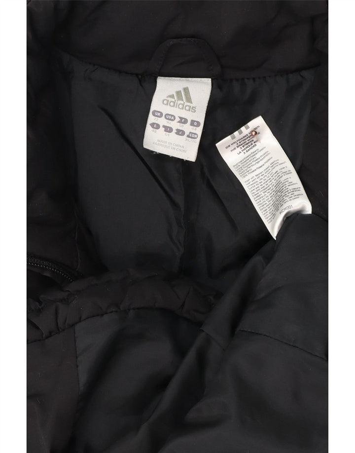 Женская стеганая куртка ADIDAS UK 22 3XL, черный полиэстер