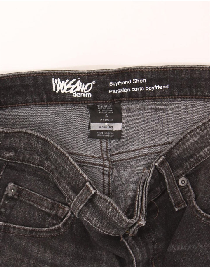 MOSSIMO Womens Boyfriend Denim Shorts US 4 Small W30  Black Cotton Vintage Mossimo and Second-Hand Mossimo from Messina Hembry 