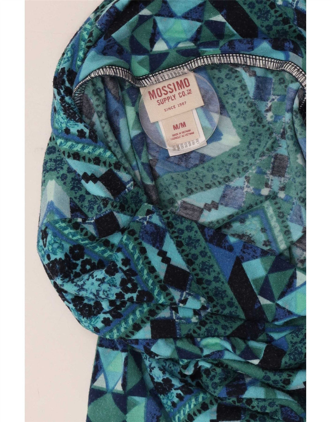 Женская макси-юбка Mossimo, средняя W28, разноцветный полиэстер с геометрическим рисунком