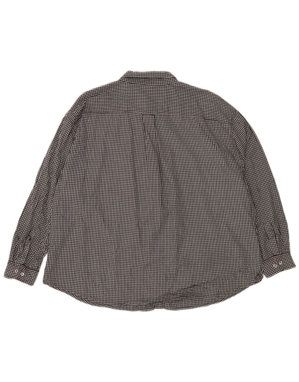 Мужская рубашка RUSSELL ATHLETIC Arkansas Razorbacks 3XL, черная, хлопок в мелкую клетку