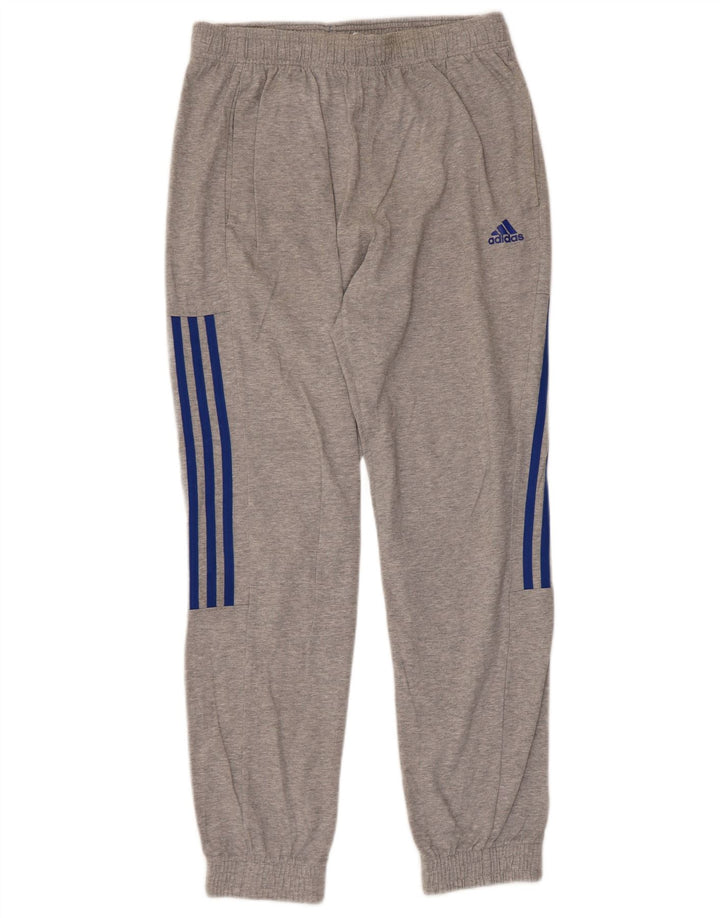 Мужские спортивные брюки Adidas, джоггеры, средний серый хлопок, хлопок