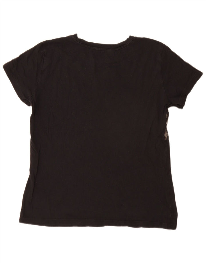 Женская футболка с рисунком Armani Exchange Top UK 14 Medium Black